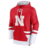 Men's Fanatics Scarlet Nebraska Huskers First Battle Pullover Hoodie