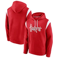 Sweat à capuche Fanatics Scarlet Nebraska Huskers Gym Rat pour hommes