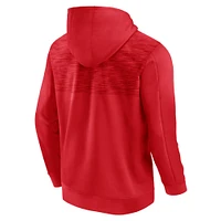 Men's Fanatics Scarlet Nebraska Huskers Power Index Full-Zip Hoodie