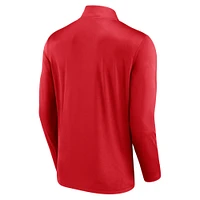 Men's Fanatics Scarlet Nebraska Huskers Underdog Mindset Quarter-Zip Top