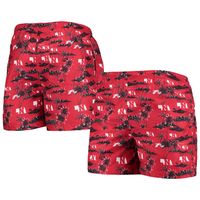 Men's FOCO Scarlet Nebraska Huskers Island Palm Swim Trunks