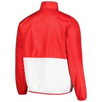 Men's G-III Sports by Carl Banks Scarlet Nebraska Huskers Cornerman Half-Zip Top