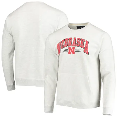 Nebraska Huskers League Collegiate Wear Upperclassman Pocket Pullover Sweatshirt - Heathered Gray