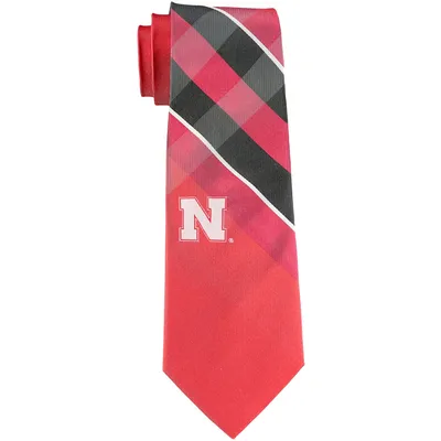 Nebraska Huskers Woven Poly Grid Tie