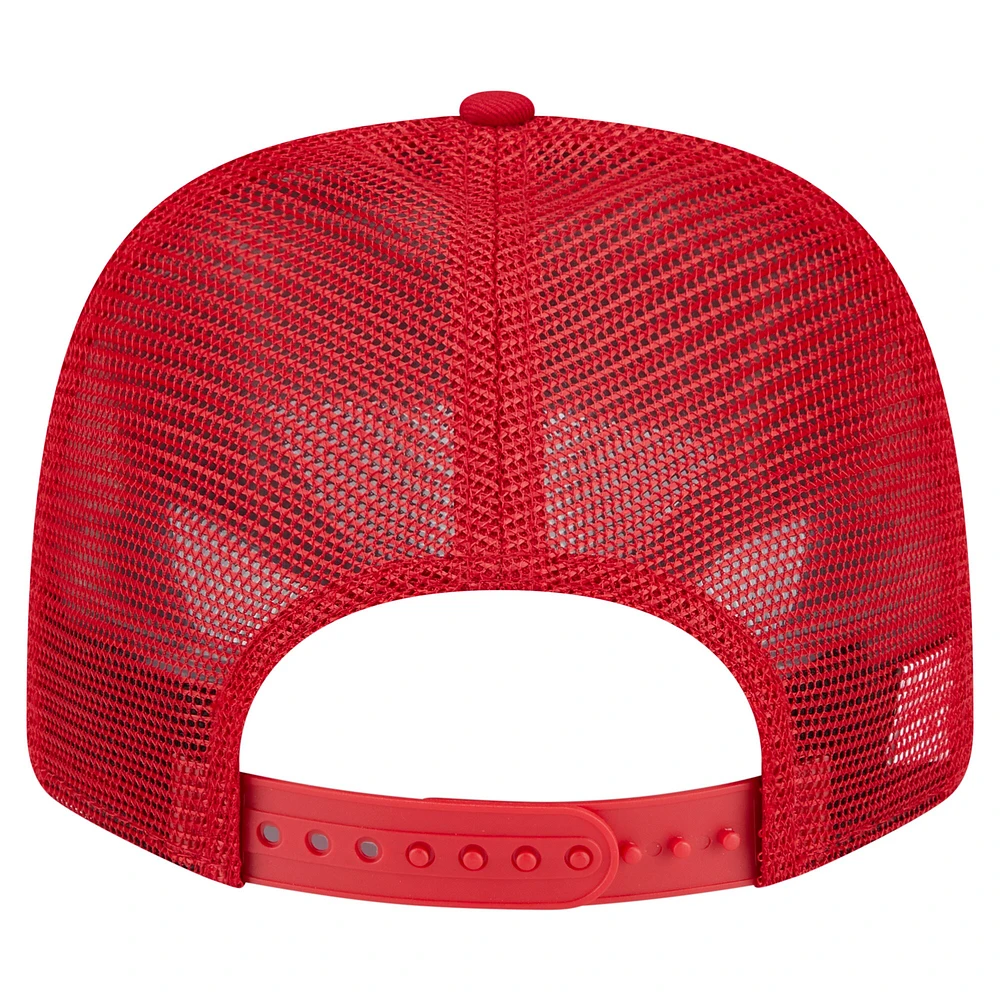 Casquette camionneur extensible à boutons-pression Scarlet Nebraska Huskers Primary 9SEVENTY de New Era pour homme