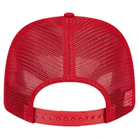 Casquette camionneur extensible à boutons-pression Scarlet Nebraska Huskers Primary 9SEVENTY de New Era pour homme