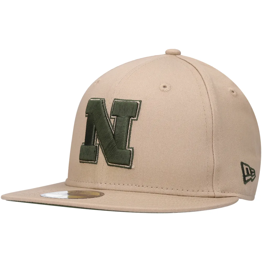 Casquette ajustée 59FIFTY Camel & Rifle Nebraska Huskers New Era pour homme