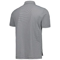 Men's Peter Millar Black Nebraska Huskers Jubilee Striped Performance Jersey Polo