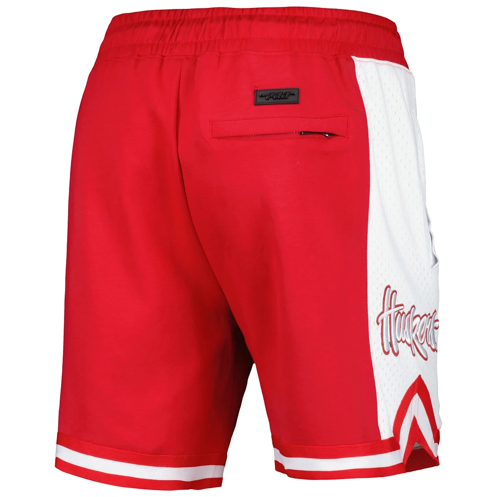 Short Pro Standard Scarlet Nebraska Huskers Script Tail DK 2.0 pour hommes