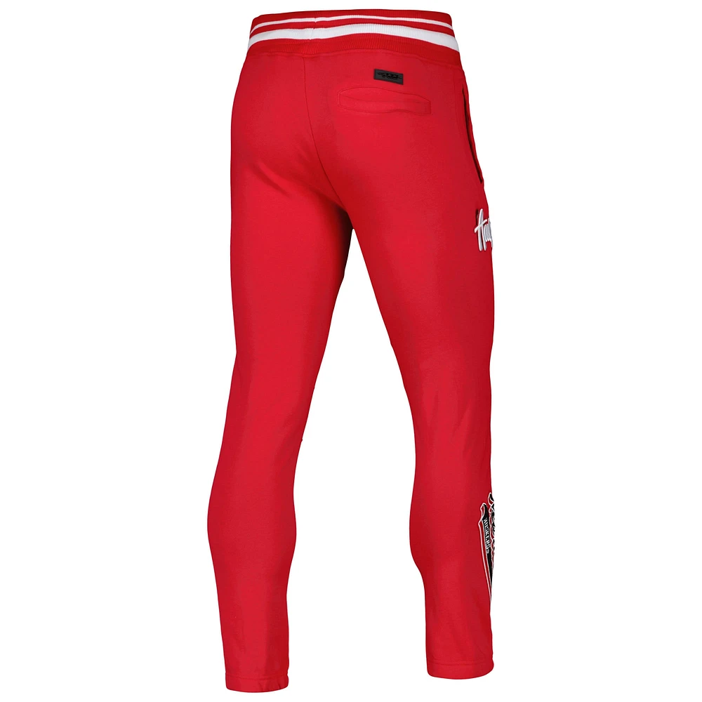 Men's Pro Standard Scarlet Nebraska Huskers Script Tail Fleece Sweatpants