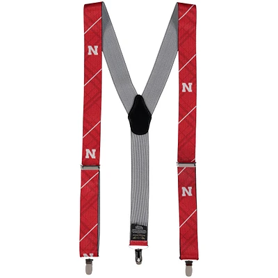 Bretelles Nebraska Huskers rouges pour hommes