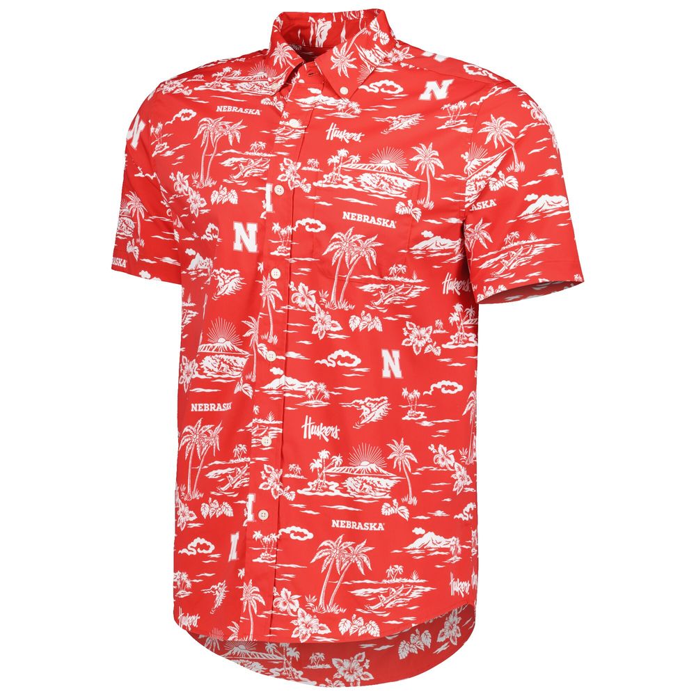 Men's Reyn Spooner Scarlet Nebraska Huskers Performance Button-Down Shirt