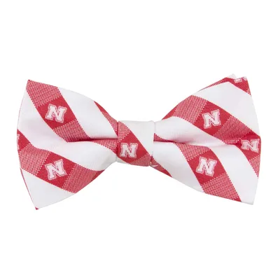 Nebraska Huskers Check Bow Tie - Scarlet