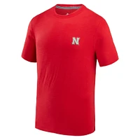 T-shirt de plage Tommy Bahama rouge Nebraska Huskers Sport Bali pour hommes