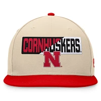 Casquette Snapback Goalaso Top of the World Kaki Nebraska Huskers pour hommes