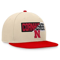 Casquette Snapback Goalaso Top of the World Kaki Nebraska Huskers pour hommes