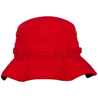 Men's Top of the World Red Nebraska Huskers Angler Washed Bucket Hat