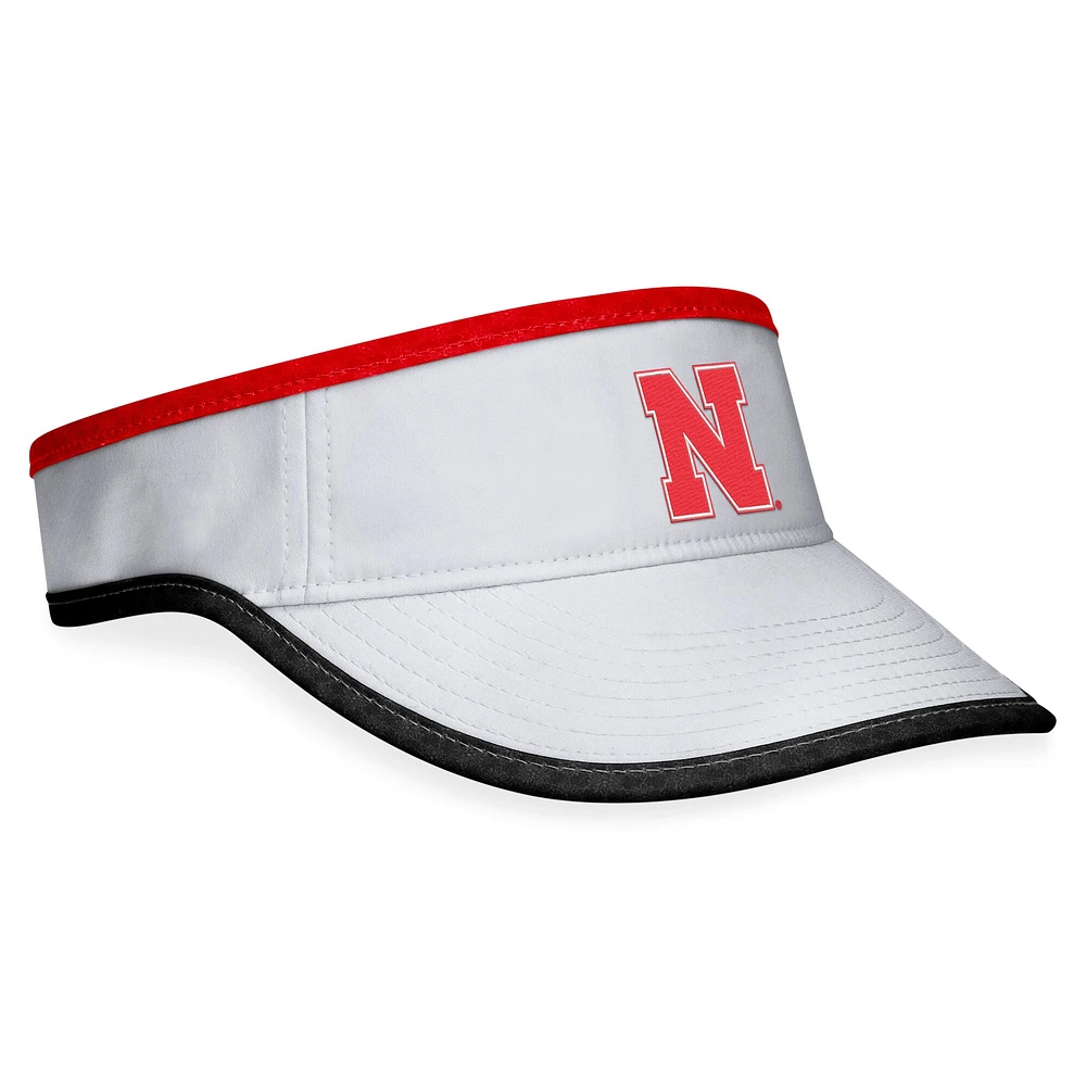 Visière réglable pour homme Top of the World White Nebraska Huskers Daybreak