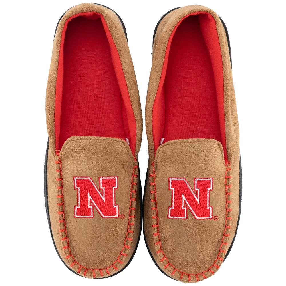 Men's ZooZatz Nebraska Huskers Moccasin Slippers