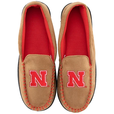 Chaussons mocassins ZooZatz Nebraska Huskers pour hommes