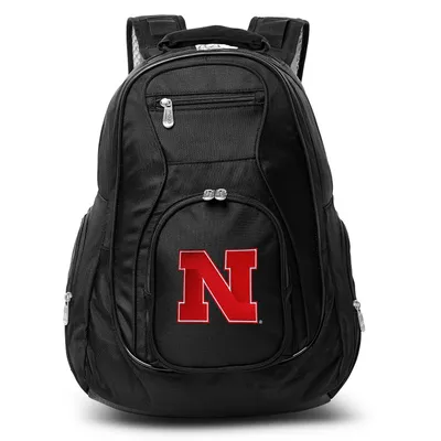 Nebraska Huskers MOJO 19'' Laptop Travel Backpack - Black