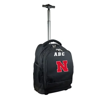 Nebraska Huskers MOJO 19'' Personalized Premium Wheeled Backpack