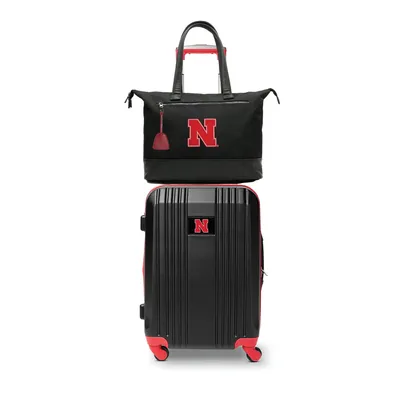 Nebraska Huskers MOJO Premium Laptop Tote Bag and Luggage Set