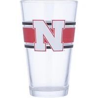 Huskers du Nebraska 16 oz. Verre à pinte à rayures