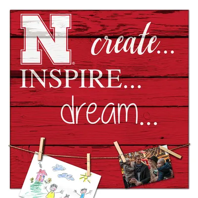Nebraska Huskers 18'' x 18'' Create Inspire Dream Sign