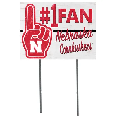 Nebraska Huskers 18'' x 24'' #1 Fan Yard Sign