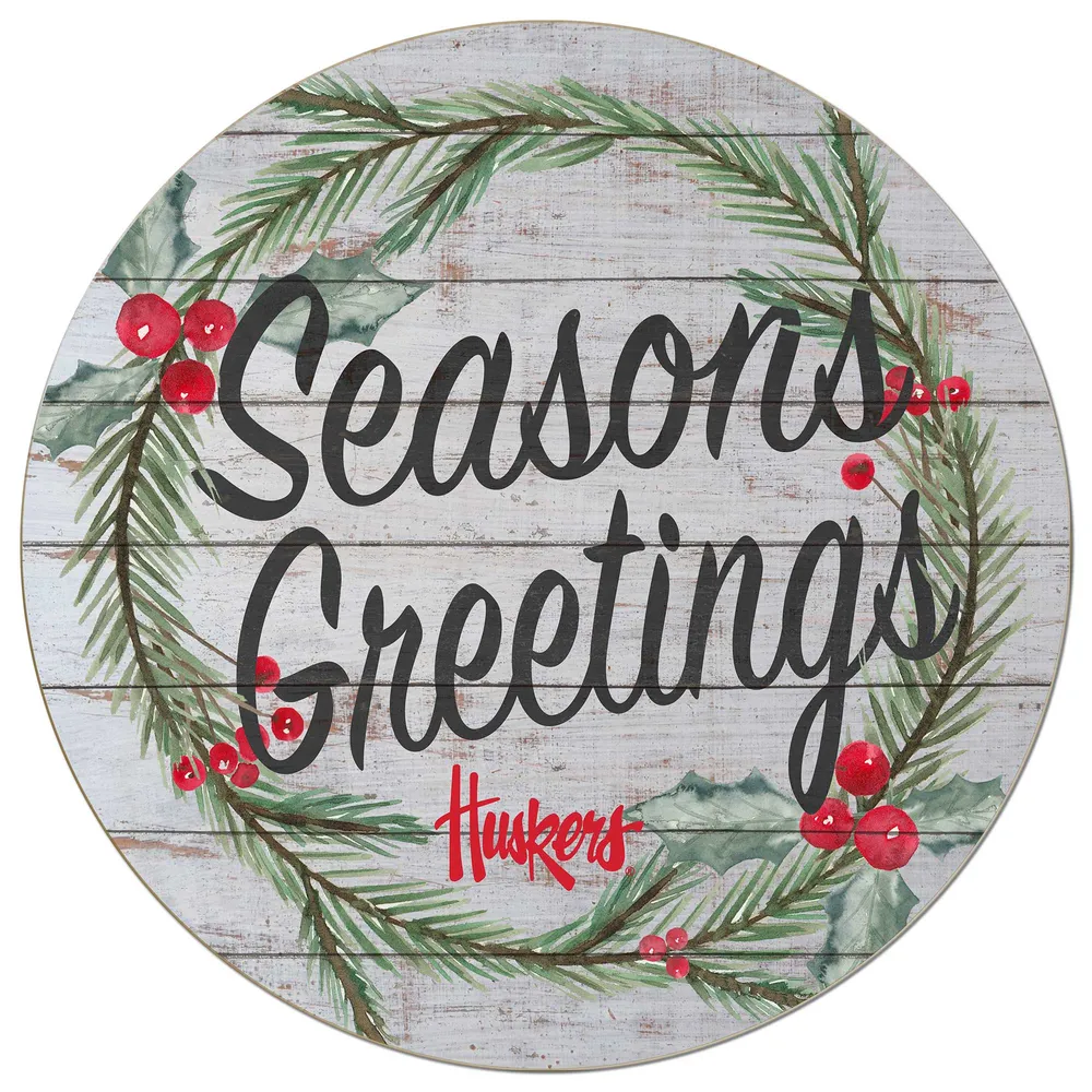 Lids Nebraska Huskers 20'' x 20'' Season's Greetings Circle