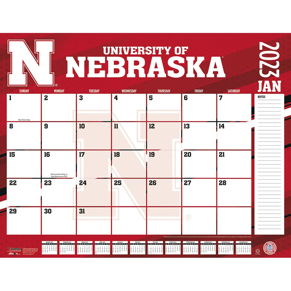 もございま Turner Licensing Nebraska Huskers 2022 Mini Wall Calendar ユニセックス：サンガ  としてご