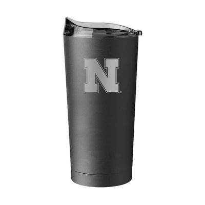 Nebraska Huskers 20oz. Black Powder Coat Tumbler