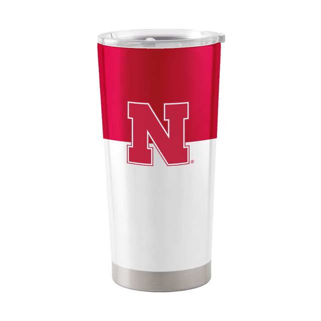 Huskers du Nebraska 20 oz. Gobelet en acier inoxydable à blocs de couleurs