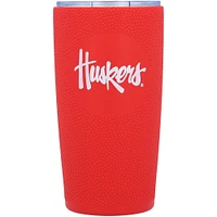 Huskers du Nebraska 20 oz. Acier inoxydable avec gobelet en silicone