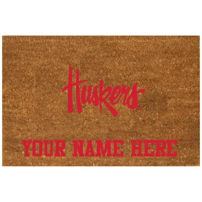 Nebraska Huskers 23'' x 35'' Personalized Door Mat