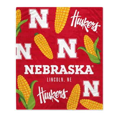 Nebraska Huskers 60'' x 70'' Hometown Logo Fleece Blanket