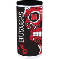 Nebraska Huskers Dia Stainless Steel 12oz. Slim Can Cooler