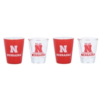 Nebraska Huskers Four-Pack Shot Glass Set