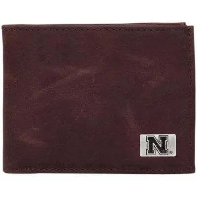 Nebraska Huskers Leather Concho Billfold Wallet