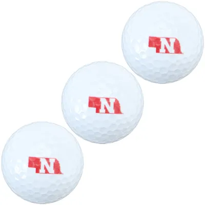 Nebraska Huskers Pack of 3 Golf Balls