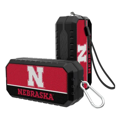 Nebraska Huskers Primary Logo End Zone Water Resistant Bluetooth Speaker
