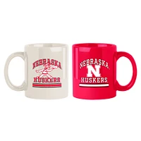 Nebraska Huskers Two-Pack 15oz. Color Mug Set