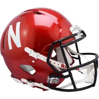 Nebraska Huskers Unsigned Riddell FLASH Alternate Revolution Speed Authentic Football Helmet