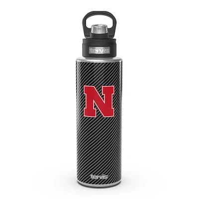 Tervis Nebraska Huskers 40oz. Carbon Fiber Wide Mouth Water Bottle