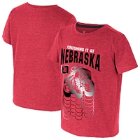 T-shirt pour tout-petits Colosseum Scarlet Nebraska Huskers Crushing It