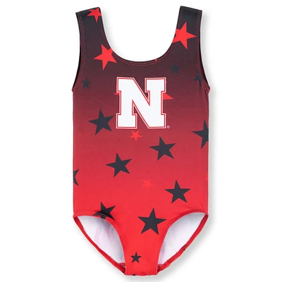 Justaucorps de danse ZooZatz Scarlet Nebraska Huskers pour tout-petits