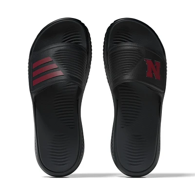 Sandales unisexes adidas Nebraska Huskers Alphabounce 2.0 noires