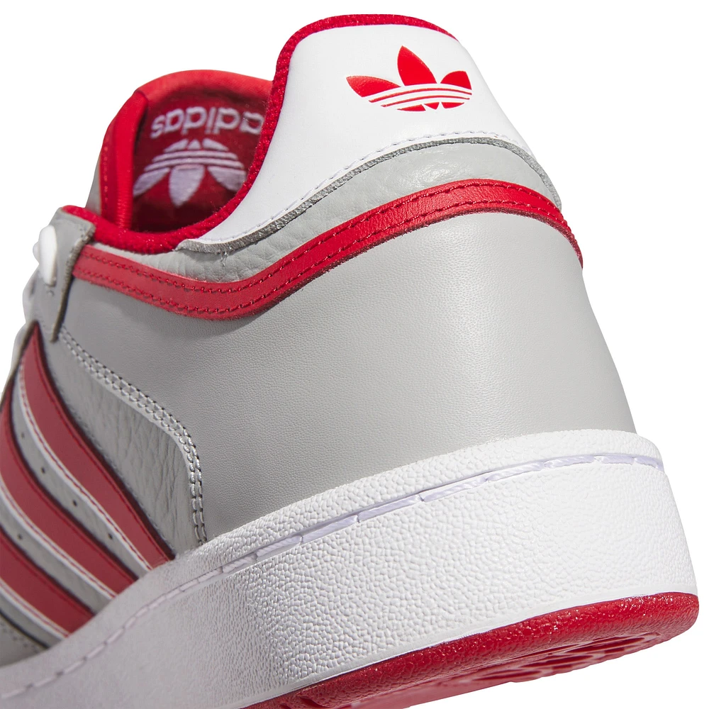 Unisex adidas Gray/Scarlet Nebraska Huskers Centennial 85 Low Basketball Shoes