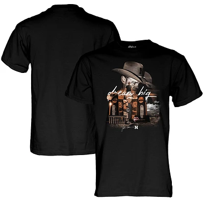 Unisex Blue 84 John Cook Black Nebraska Huskers Dream Big T-Shirt
